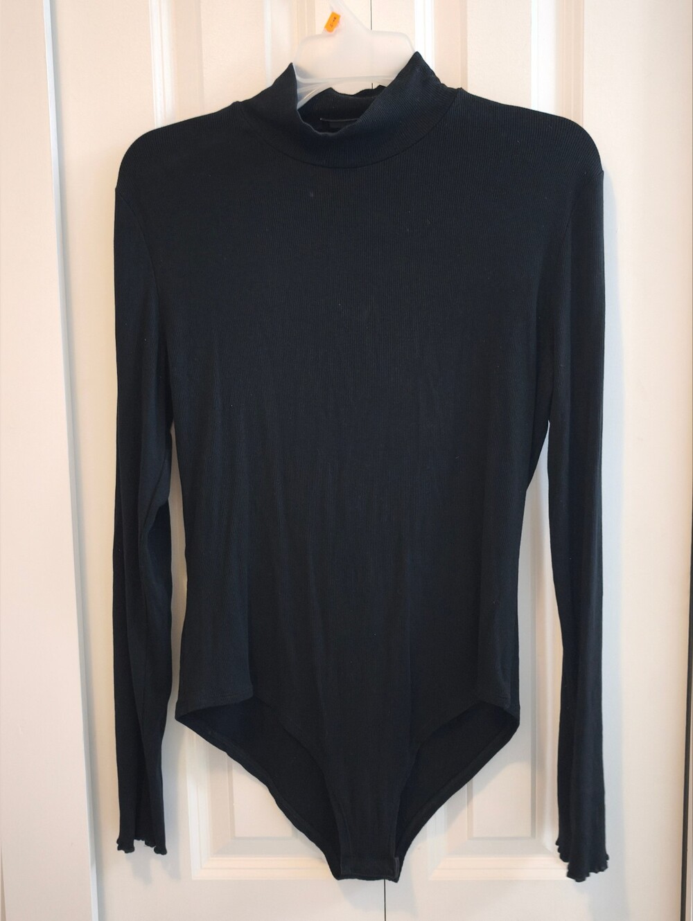 Cider Black Long-Sleeve Mock Neck Bodysuit